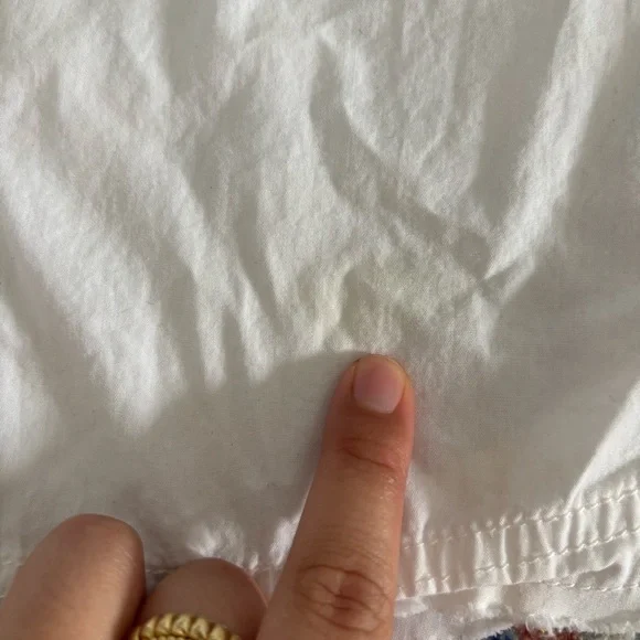 Free People Happy Hour Solid Poplin Top in White Button Down Shirt XS - Picture 7 of 10